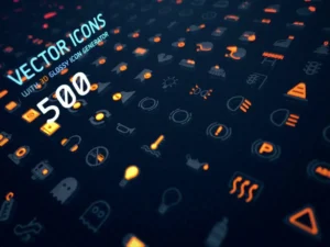 500 vector icons 3d glossy icon generator1