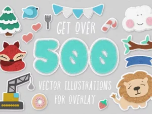 500 vector illustrations pack1