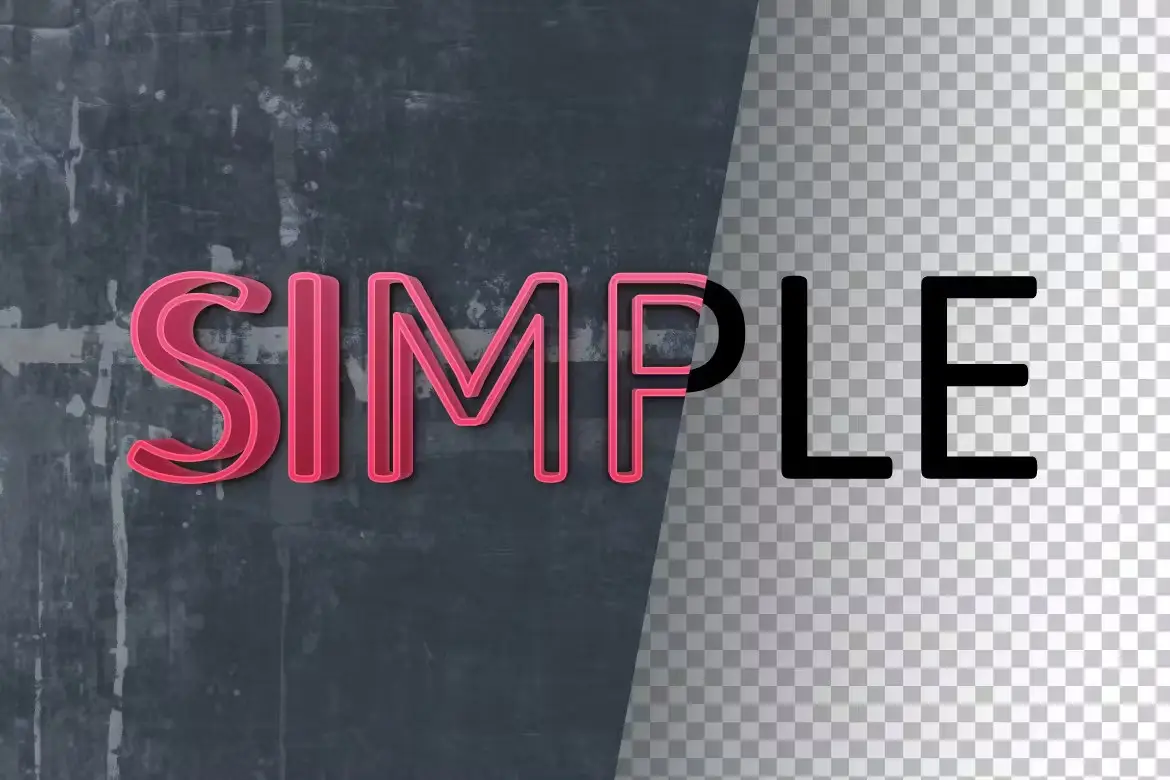 54 Simple Vector Text Effects 8 54 simple vector text effects7