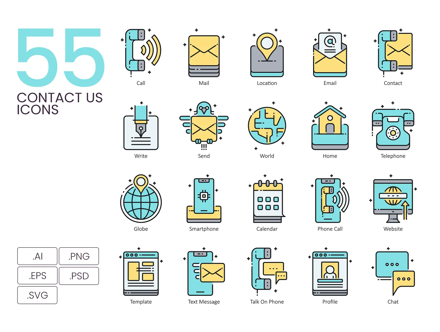 55 Contact Us Icons | Aqua Series 3 55 contact us icons aqua series2