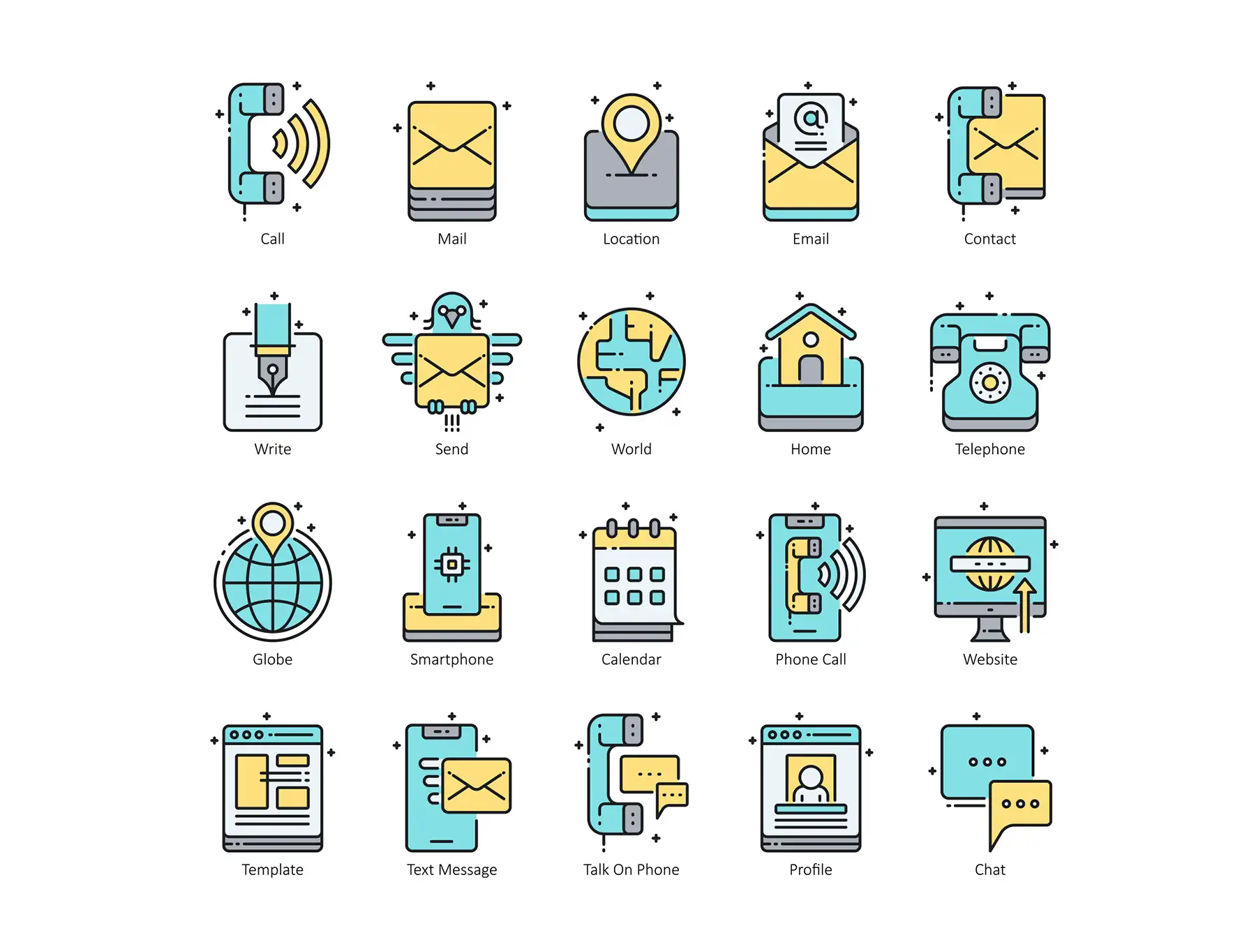 55 Contact Us Icons | Aqua Series 4 55 contact us icons aqua series3