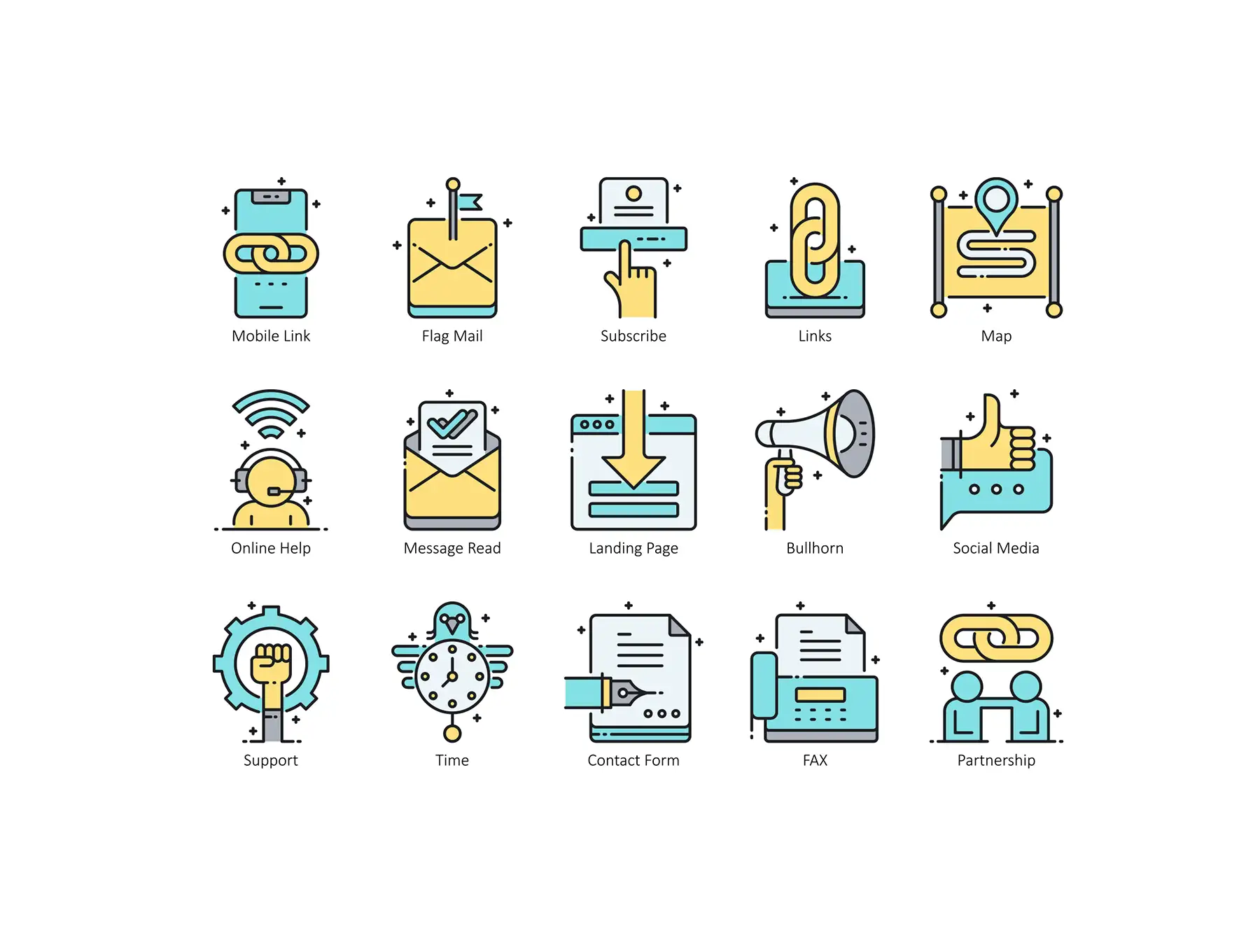 55 Contact Us Icons | Aqua Series 6 55 contact us icons aqua series5