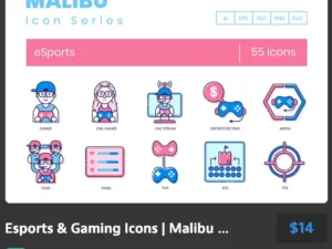 55 esports icons malibu series