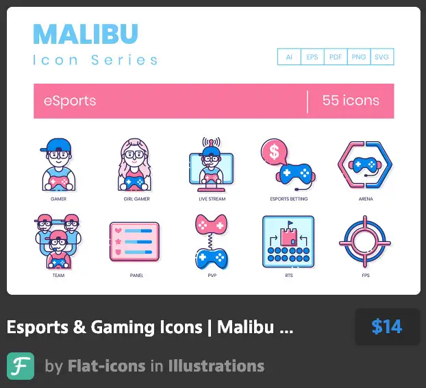55 Esports Icons | Malibu Series