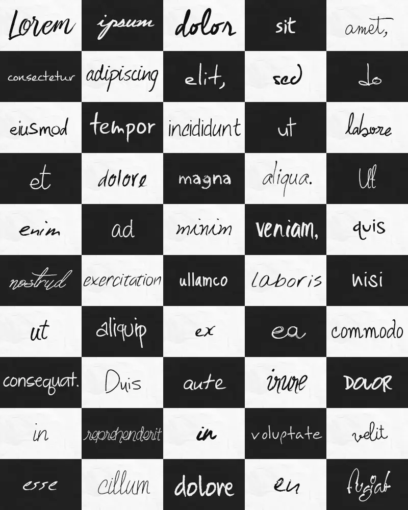 57 Handwritten Fonts Pack