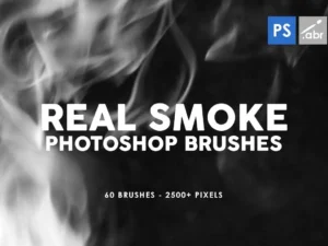 60 real smoke photoshop stamp brushes 3