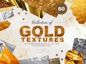 60 goldsilver foil glitter textures1