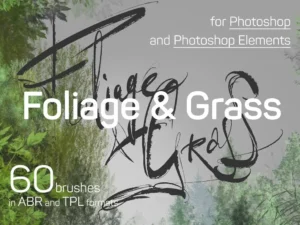 60 photoshop foliage grass brushes1