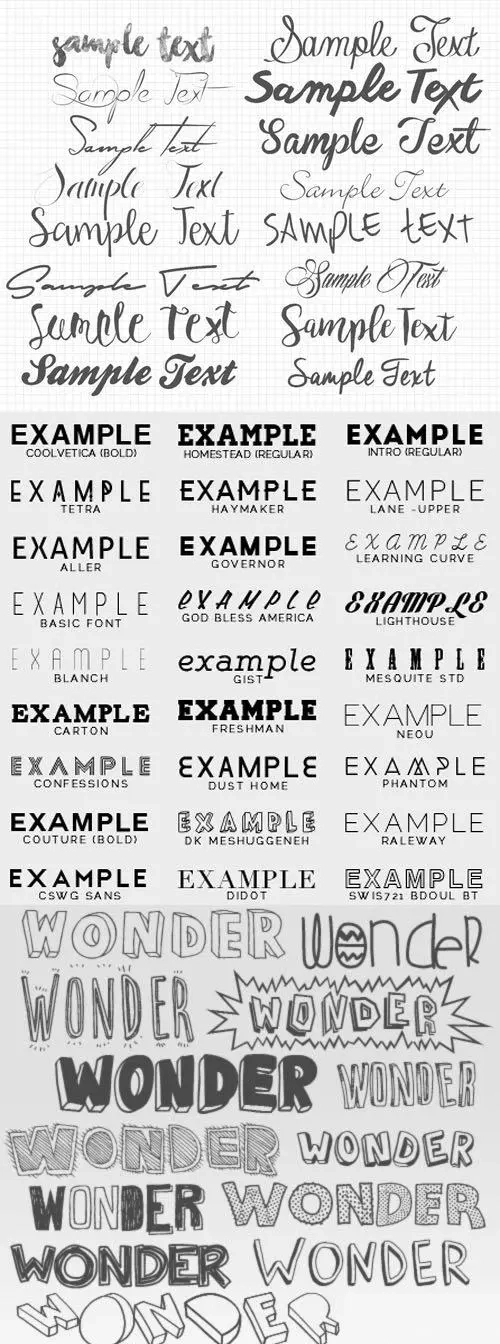 64 Fonts Pack 1 64 fonts pack