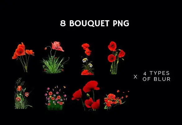 66+ Poppie Flowers Photo Overlays, Photography Overlays, Wedding Overlays, Flowers Overlay, Poppie Overlays 7 66 poppie flowers photo overlays6