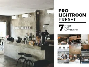 7 lightroom preset for coffee bar