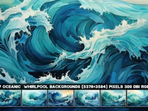 7 oceanic whirlpool backgrounds