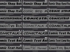 718 comics fonts