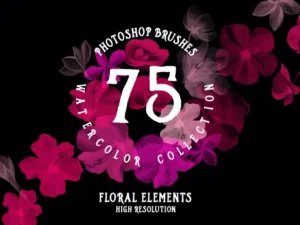 75 photoshop brushes watercolor collection1