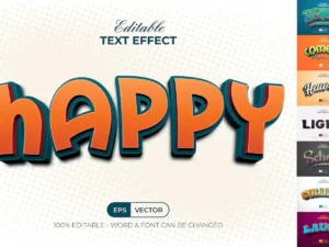 8 3d text effect style1