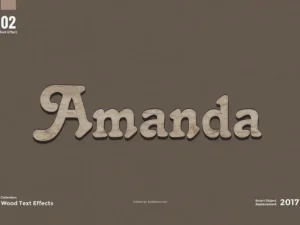 8 wood text effects 3