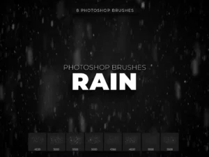 8 rain photoshop brushes1
