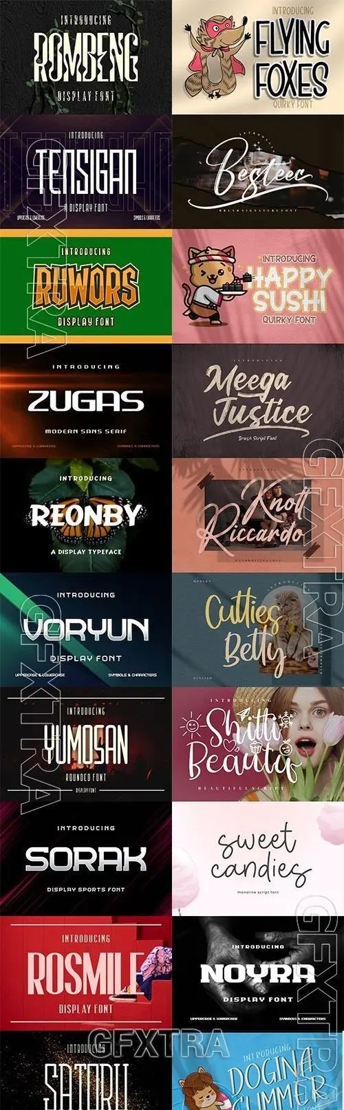 80 Fonts Bundle
