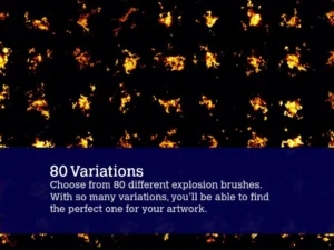 80 photorealistic fire explosions 2