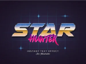 80s retro illustrator styles vol 10