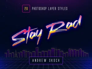 80s retro photoshop layer styles 3