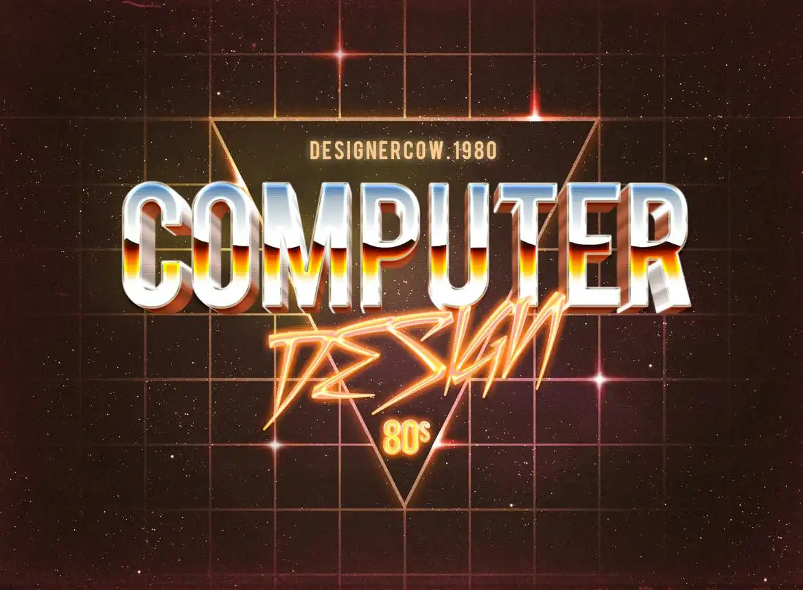 80'S Style Text Mockups V 14 80s style text mockups v 11