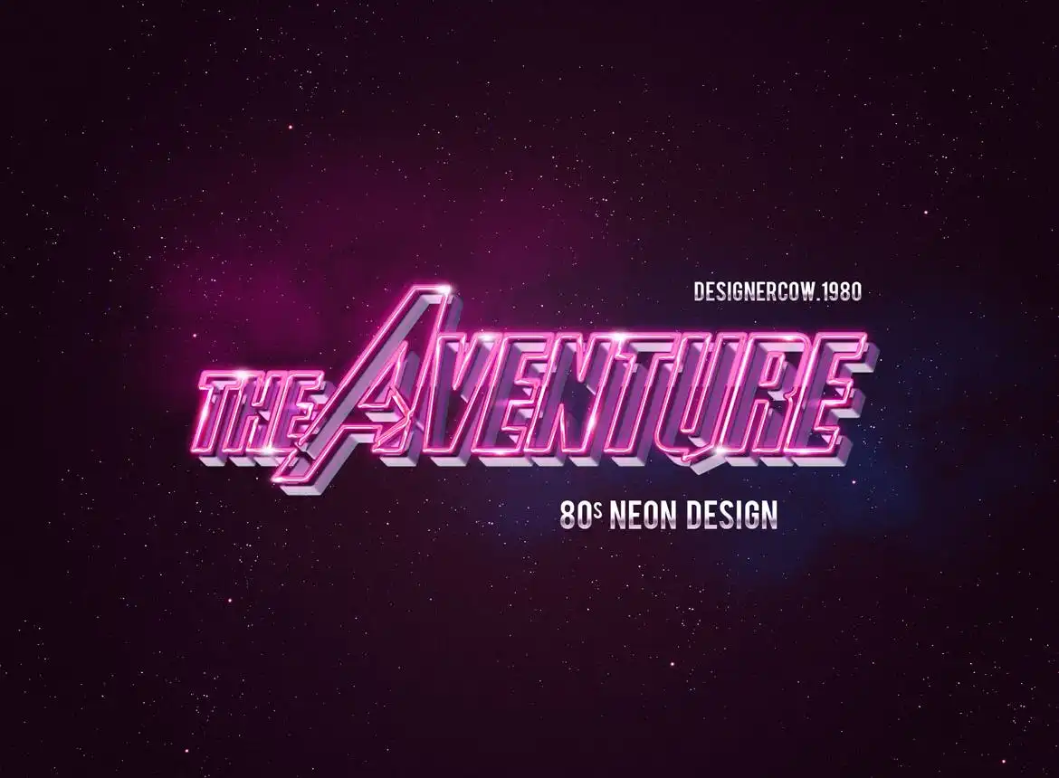 80'S Style Text Mockups V 4 80s style text mockups v 3