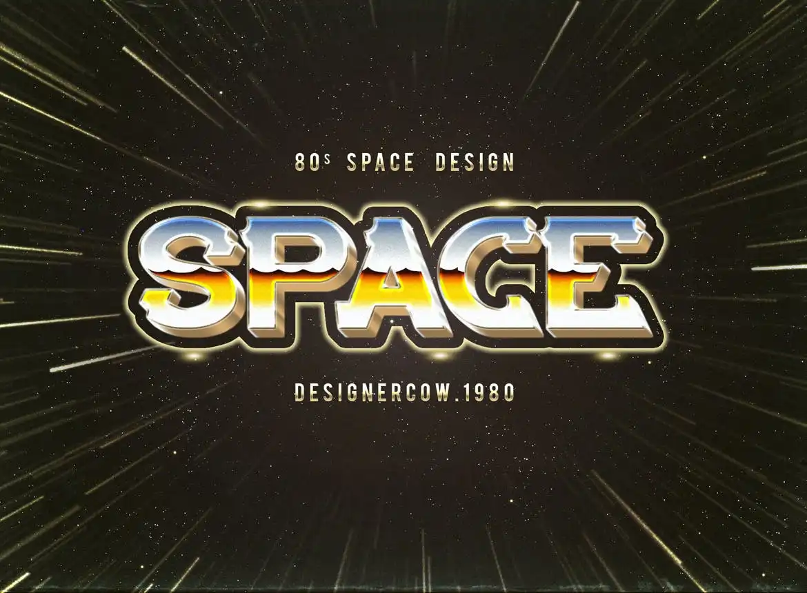 80'S Style Text Mockups V