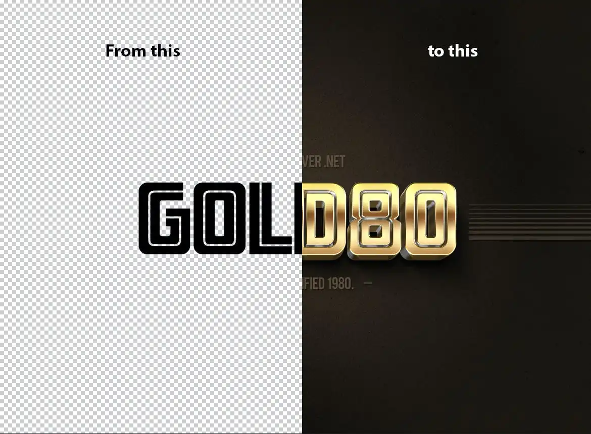 80'S Style Text Mockups V 13 80s style text mockups v