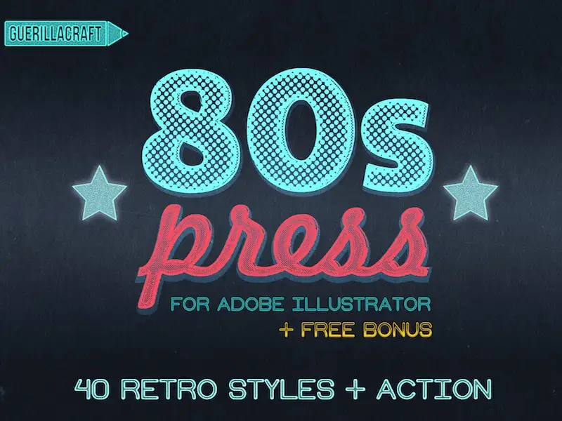 80s Press for Adobe Illustrator