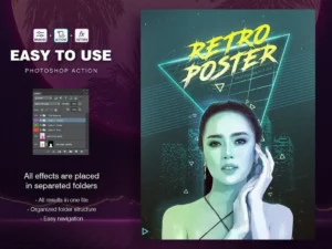 80s retro poster action 2