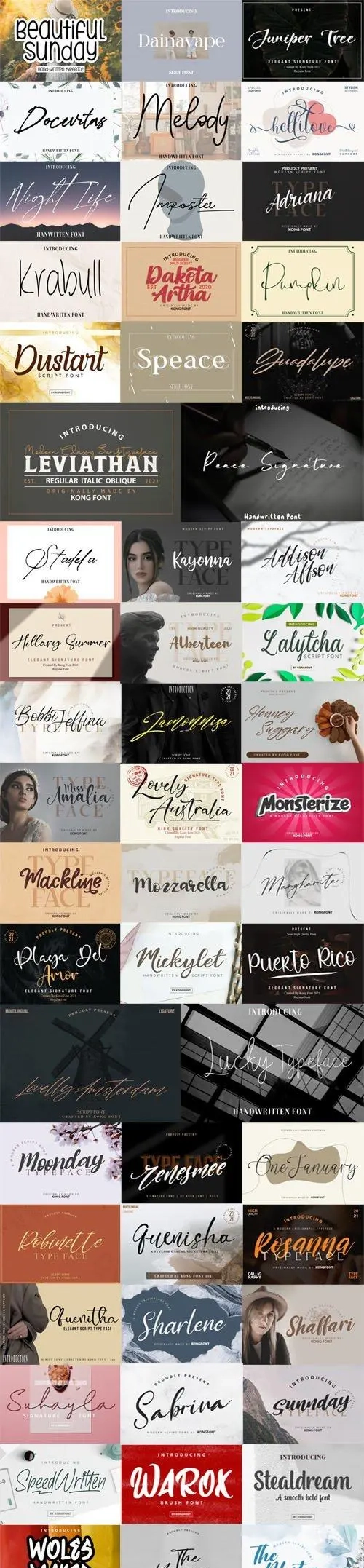 850+ Amazing Fonts Bundle