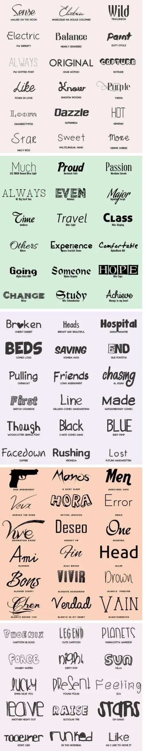 90+ Awesome Fonts Collection