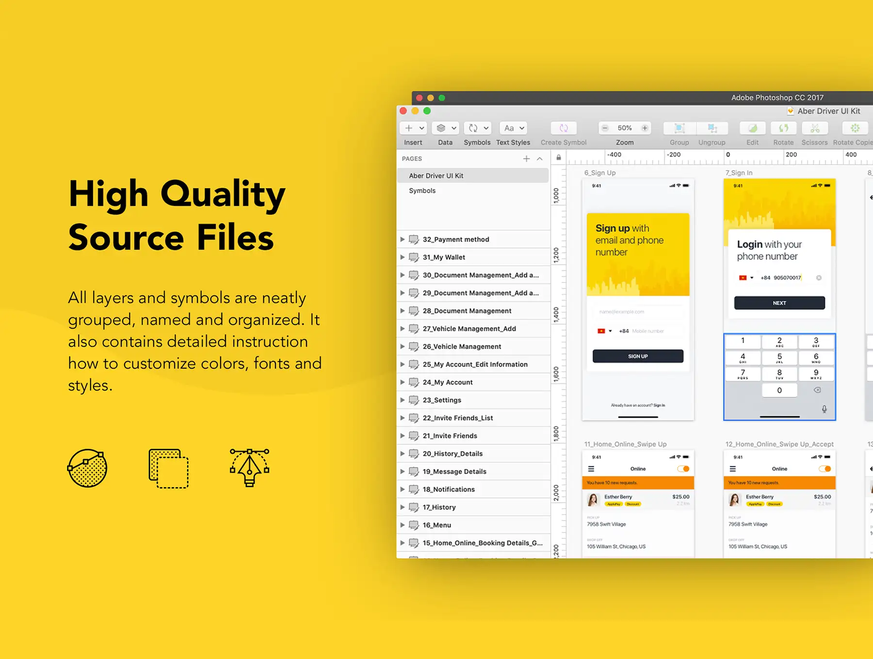 Aber Driver UI Kit