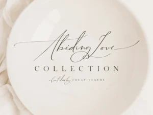 abiding love font duo logos by creativeqube design