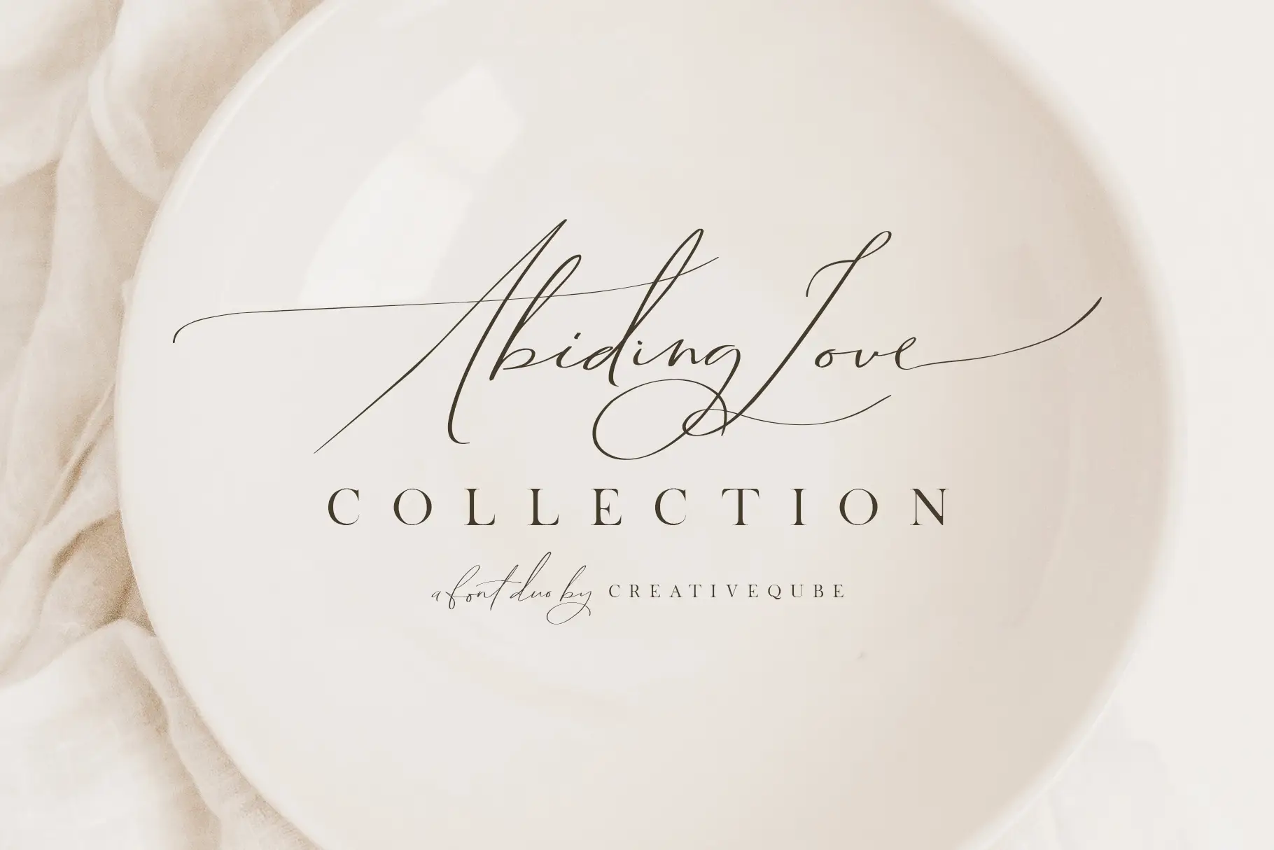 Abiding Love Font Duo & Logo's By Creativeqube Design