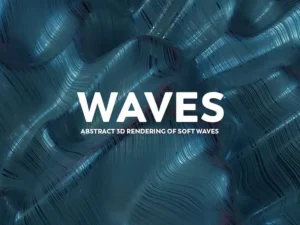 abstract 3d rendering of waves
