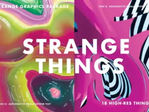 abstract background set strange things