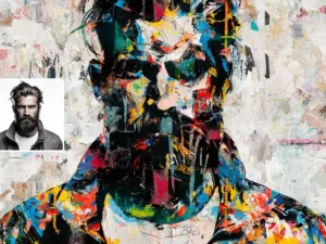 abstract painter oil painting effect action 4