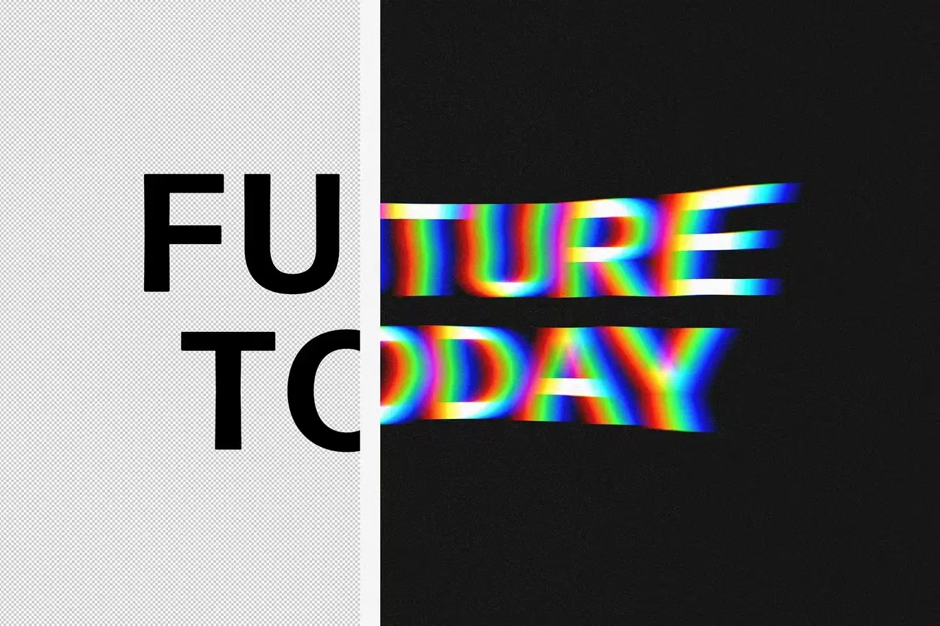 Acid Glitch Text Effect