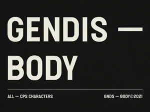 adil budianto gendis body font