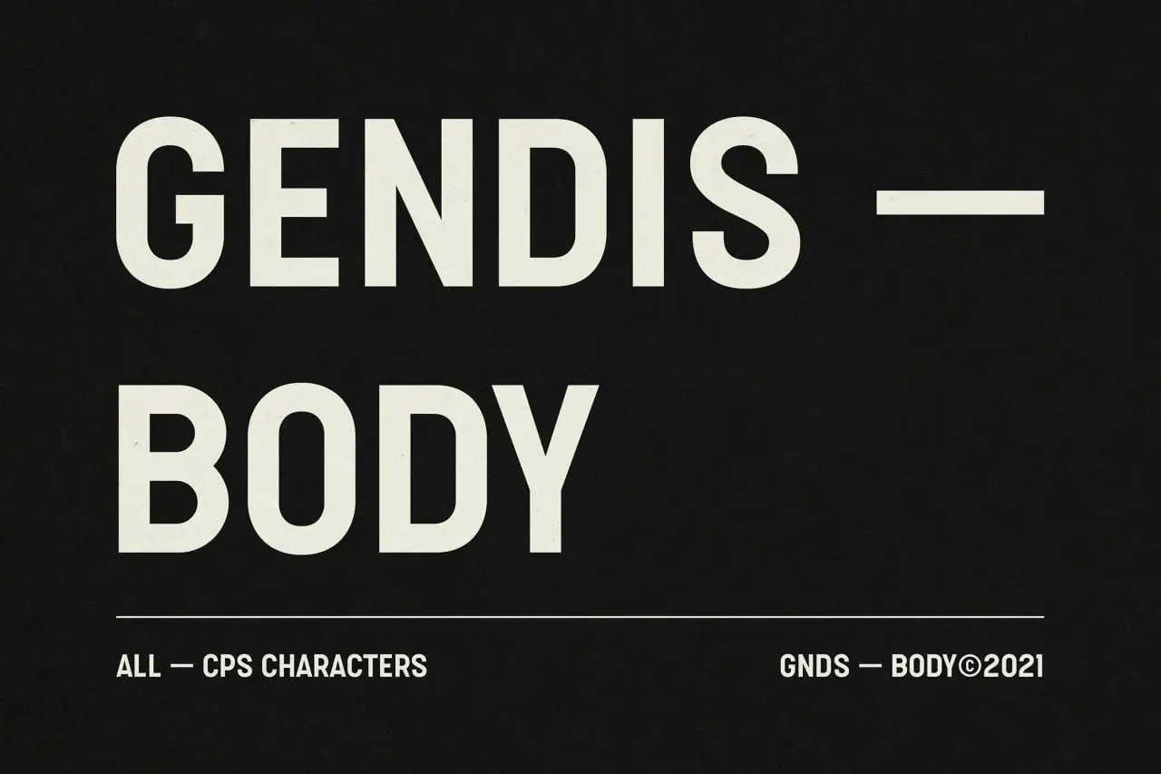 Adil Budianto Gendis Body Font