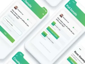 adobe xd cc online poll ui kit1