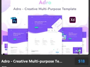 adro creative multi purpose template
