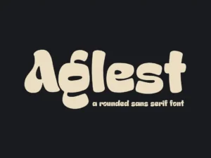 aglest a rounded sans serif font