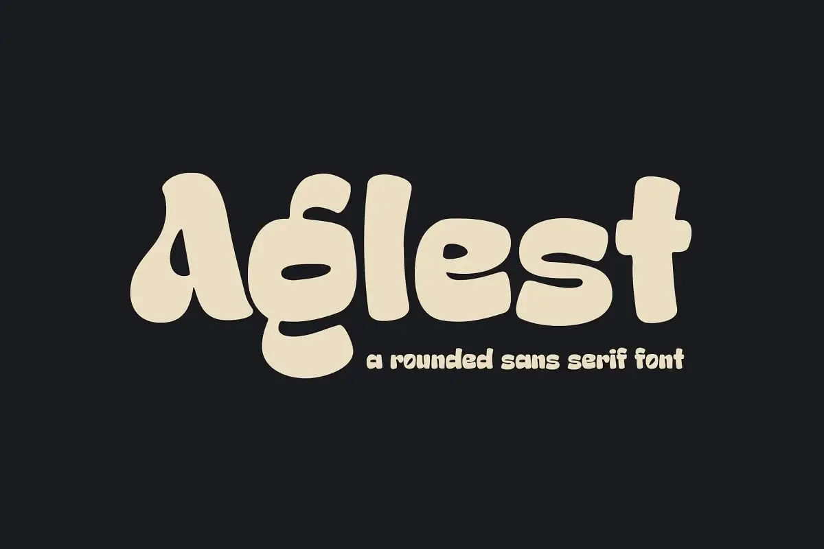 Aglest A Rounded Sans Serif Font