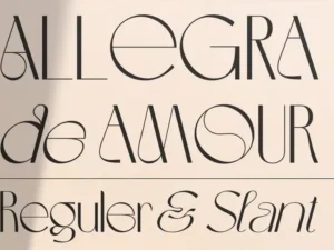 allegra de amour display