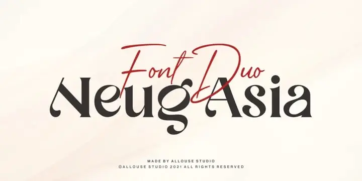 Allouse Studio-Neug Asia Font Family 3 allouse studio neug asia font family