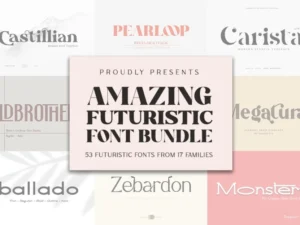 amazing futuristic font bundle