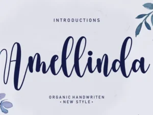amellinda script font